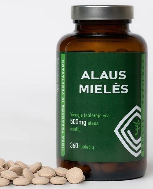 Alaus mielės tabletės