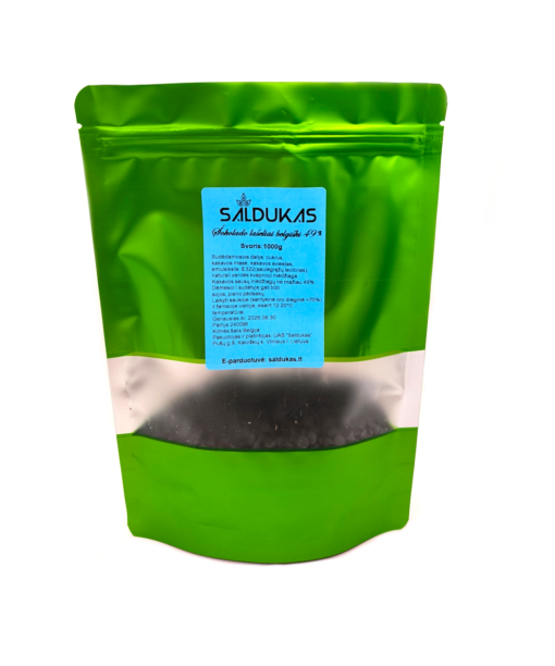 Šokolado belgiški lašeliai 49%